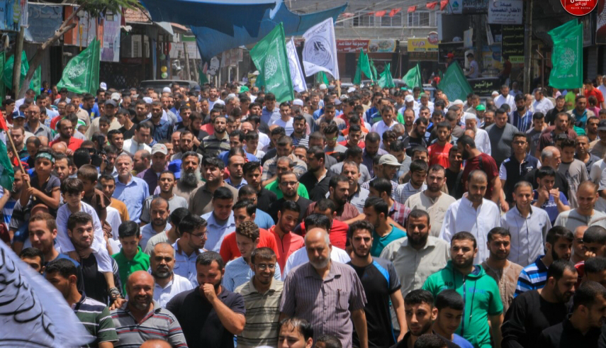راهپیمای نوار غزه در حمایت از مسجدالاقصی