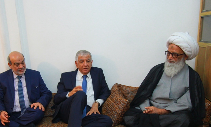 دیدار وزیر نفت عراق با آیت الله بشیر نجفی