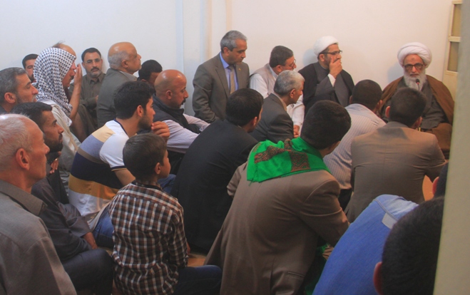 دیدار هیئتی از اعضای مجلس اعلای اسلامی عراق با حضرت آیت الله بشیر النجفی 