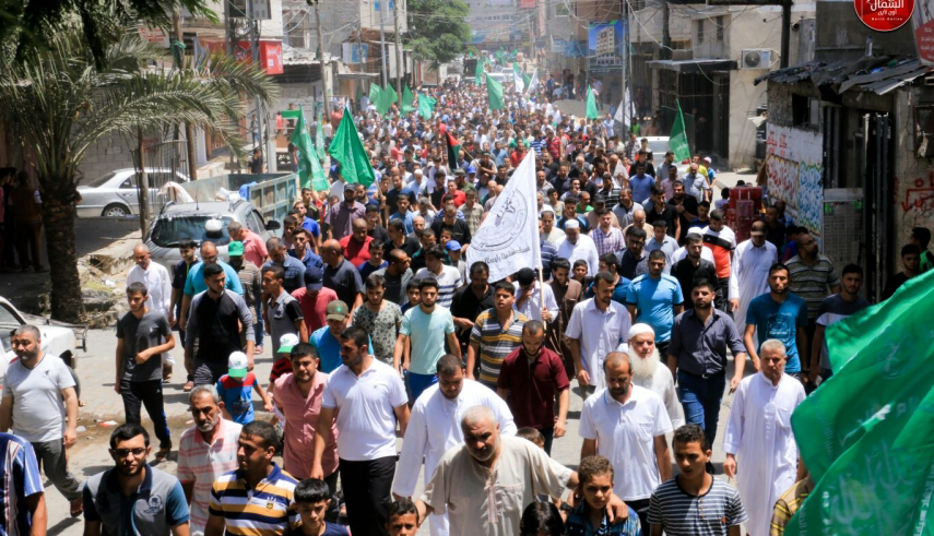 راهپیمای نوار غزه در حمایت از مسجدالاقصی