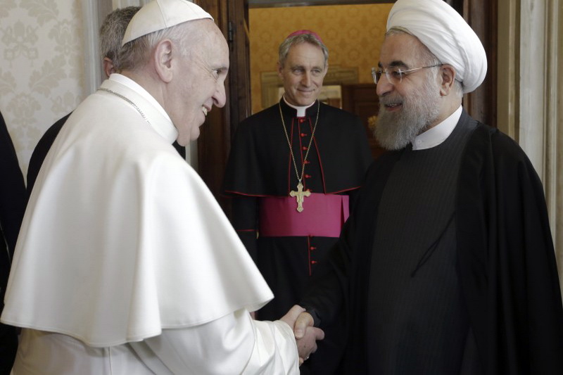 دیدار رئیس جمهور ایران و پاپ