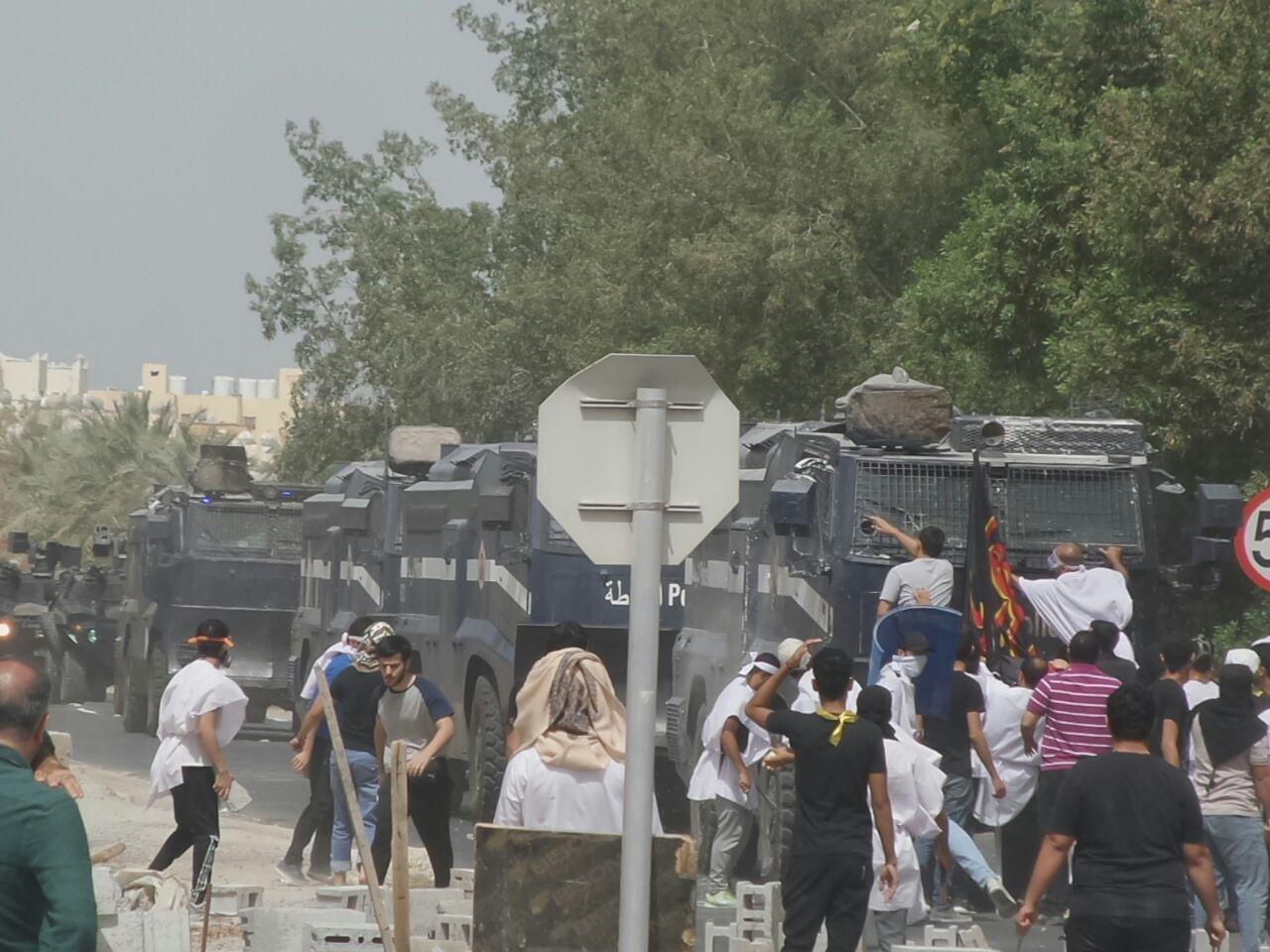 درگیری خونین نیروهای امنیتی بحرین با مردم 
