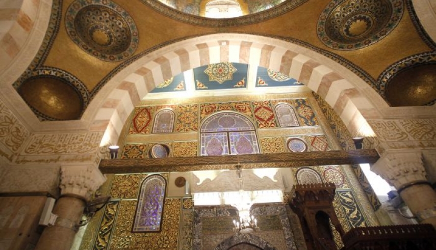 تصاویری از دو مسجد قبةالصخره و مسجد الاقصی در فلسطین