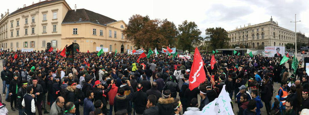 راهپیمایی گسترده عاشقان حسینی در اتریش 