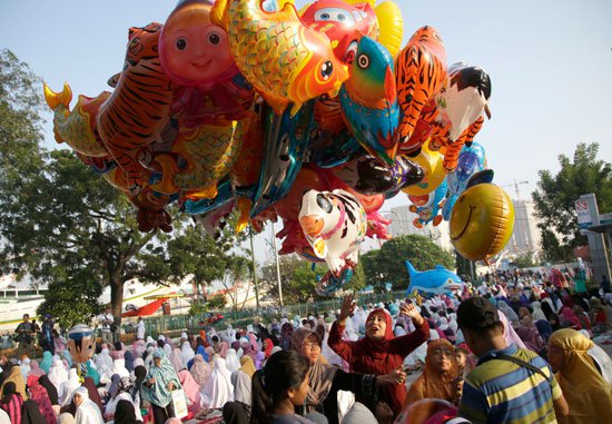 جشن عید فطر در اندونزی
