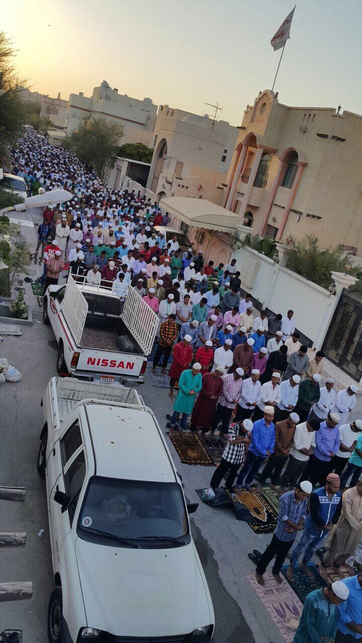 از نماز عید فطر اهل تسنن در بحرین