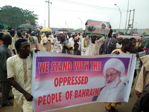 راهپیمایی شیعیان نیجریه در حمایت از شیخ قاسم 