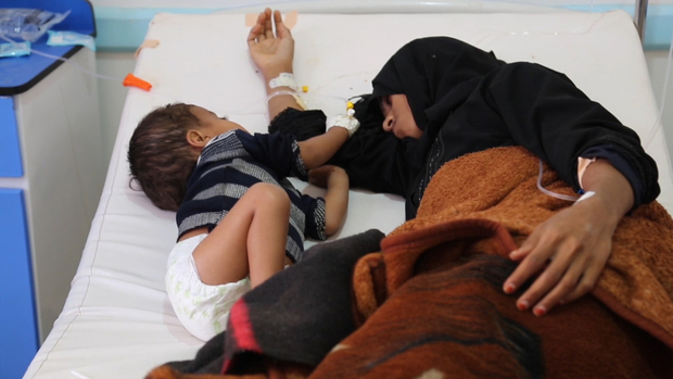 هر ۳۵ ثانیه ۱ کودک در یمن به وبا مبتلا می‌شود  