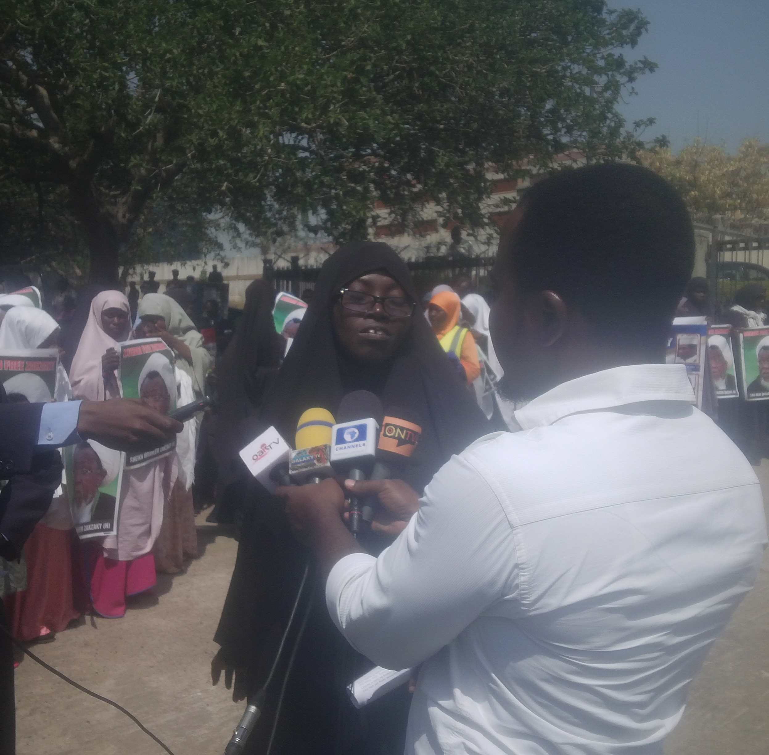 تظاهرات بانوان جنبش اسلامی نیجریه برای آزادی شیخ زکزاکی