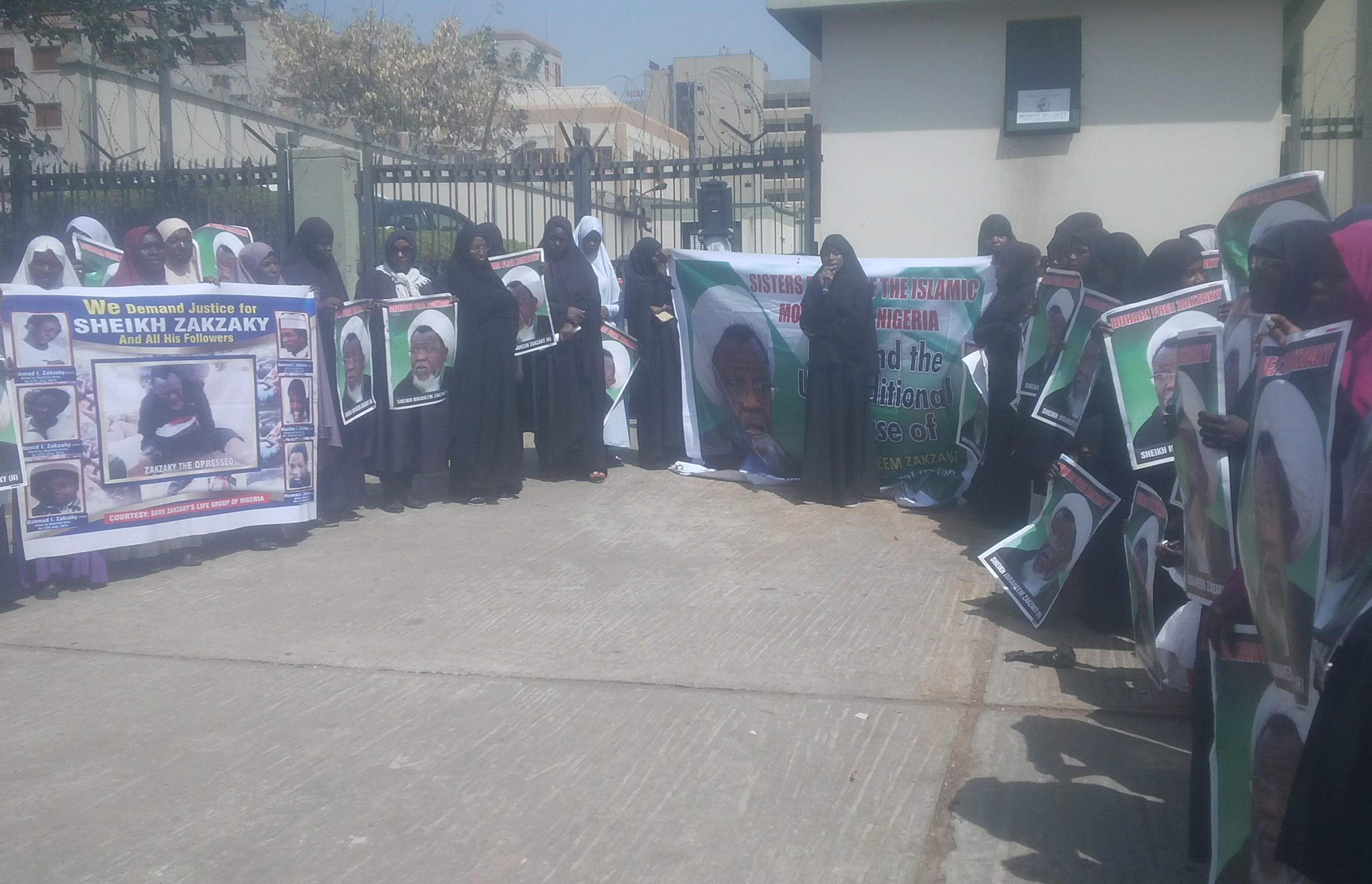 تظاهرات بانوان جنبش اسلامی نیجریه برای آزادی شیخ زکزاکی