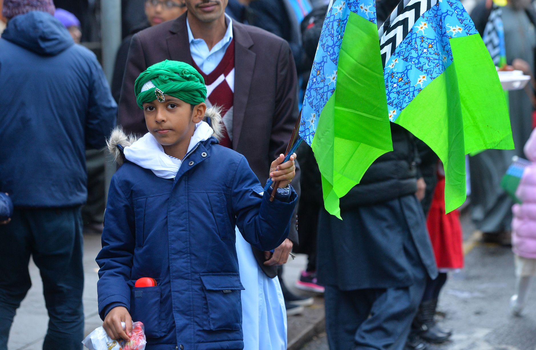 رژه جشن میلاد پیامبر اکرم (ص) در لستر انگلیس