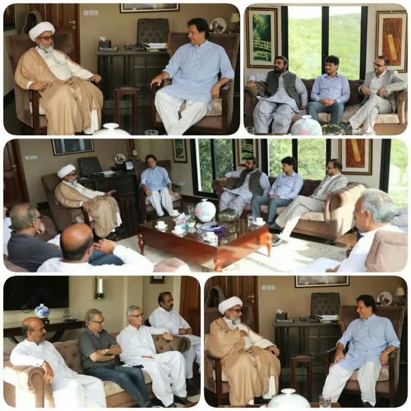 دبیر کل مجلس وحدت مسلمین پاکستان با عمران خان دیدار کرد+تصاویر