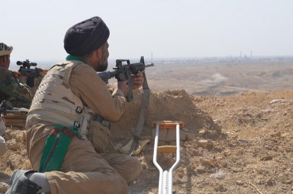 حضور فضلای حوزه علمیه عراق در عملیات آزادسازی منطقه الفتحة
