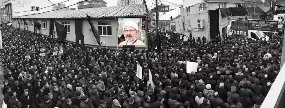 مراسم تشییع شیخ حمید توران در استانبول ترکیه