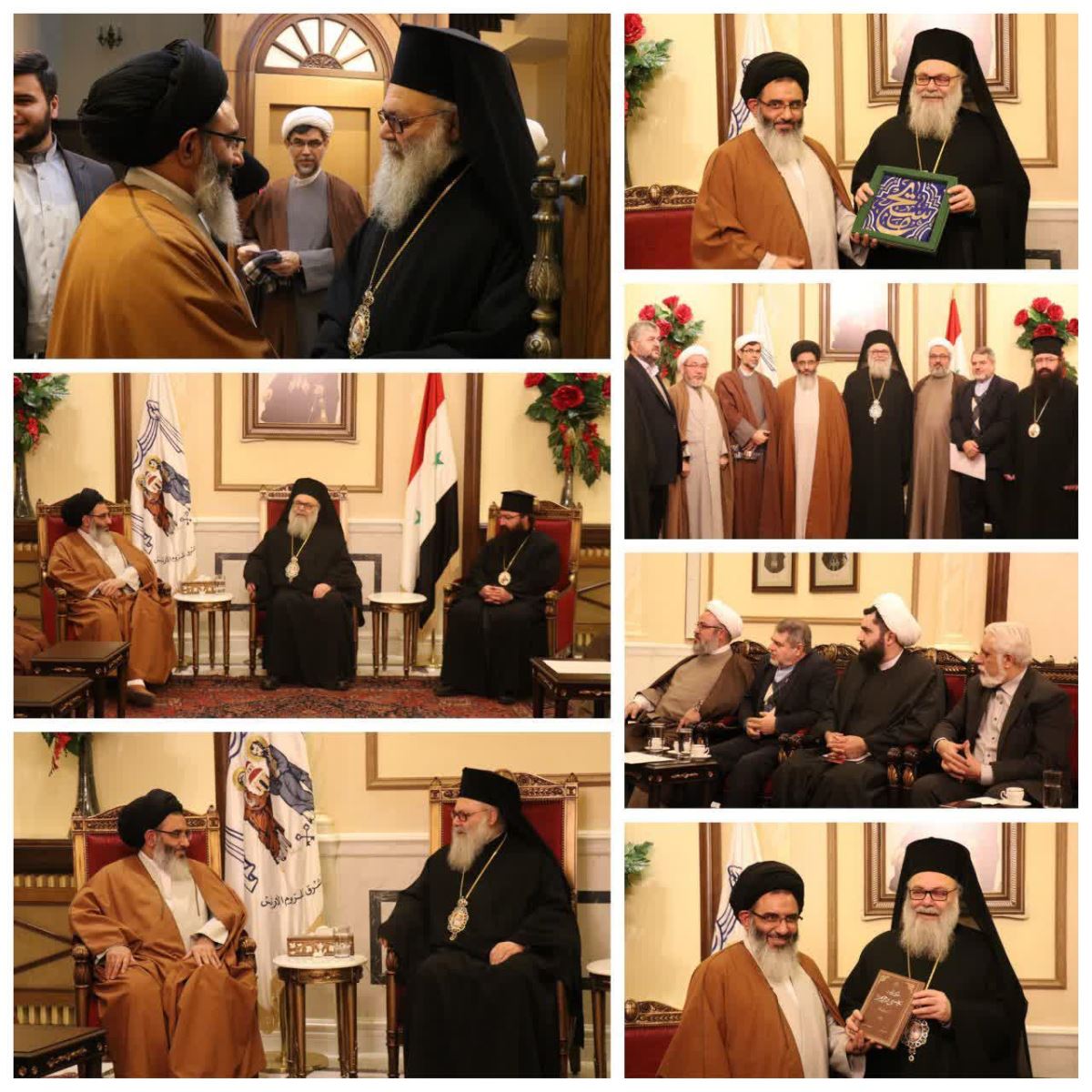 دیدار نماینده مقام معظم رهبری در سوریه با اسقف مسیحیان سوریه 
