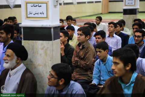 تصاویر/ مراسم اختتامیه دوره مکالمه زبان عربی طلاب مدرسه علمیه رضویه بیرجند
