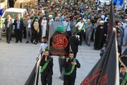 مراسم تشییع نمادین امام باقر(ع) در حرم مطهر عسکریین(ع) برگزار شد+تصاویر