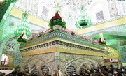 First-time pilgrims from Iraqi seminary school visit Imam Reza (as) holy shrine