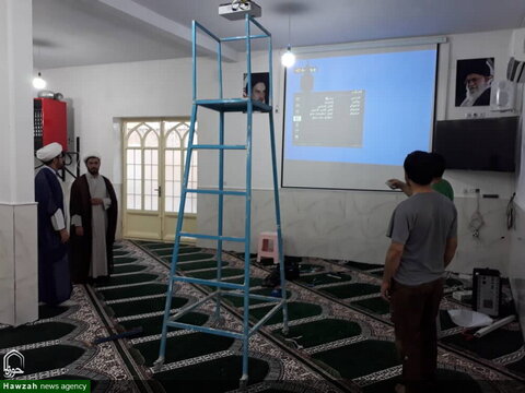 بالصور/ إعادة بناء مدرسة الإمام الرضا (ع) العلمية في مدينة بلدختر الإيرانية والتي كانت متضررة بالسيول والفيضانات في هذا العام