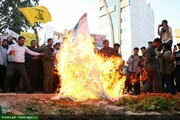 تصویری رپورٹ|مشہد مقدس طلباء کی جانب سے کشمیر میں جاری ظلم کے خلاف احتجاج