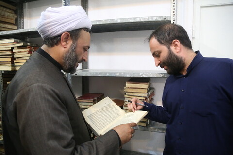 حجت الاسلام هادی اندیشه مدیر جدید کتابخانه مرحوم آیت الله العظمی گلپایگانی