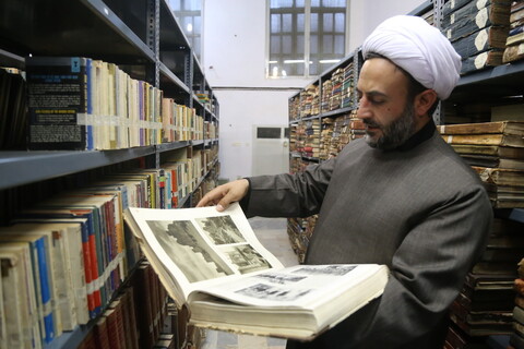 حجت الاسلام هادی اندیشه مدیر جدید کتابخانه مرحوم آیت الله العظمی گلپایگانی