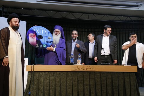 تصاویر/ نشست تخصصی «حسین (ع) در اندیشه مسیحیت»-دانشگاه امام صادق(ع) با حضور مالخار، کشیش گرجستانی