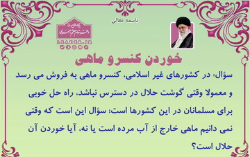 احکام شرعی | حکم خوردن کنسرو ماهی در کشورهای غیراسلامی