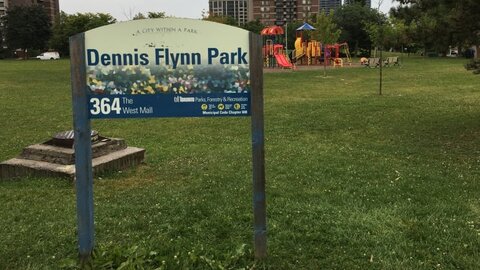 Toronto police investigate anti-Muslim graffiti on Etobicoke park sign
