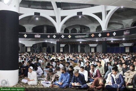 تصویری رپورٹ| مسجد بیت العتیق جامعہ عروۃ الوثقیٰ لاہور میں عشرہ محرم الحرام کی پہلی مجلس عزاء منعقد