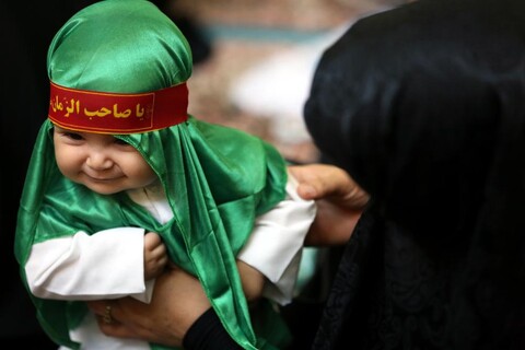 تصاویر/ اجتماع شیرخوارگان حسینی در مسجد مقدس جمکران
