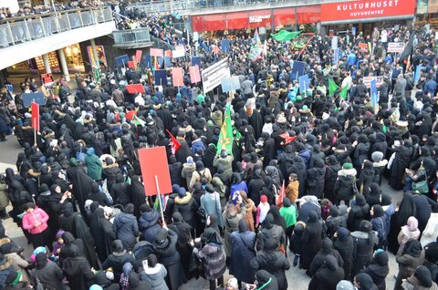 راهپیمایی عاشورا در استکهلم سوئد