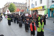 Shia Muslims in Leicester UK March martyrdom of Imam Hussein (A.S)
