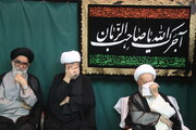 تصاویر/ مراسم سوگواری تاسوعای حسینی در بیوت مراجع و علما-1