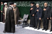 تصویری رپورٹ| رہبر معظم انقلاب اسلامی کی موجودگی میں مجلس شام غریباں