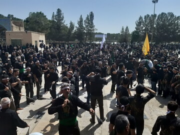 تصاویر/ عزاداری مردم نوش آباد در عاشورای حسینی