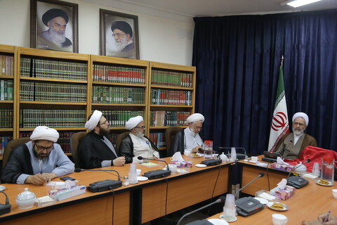 تصویری رپورٹ| اراکین شعبہ ثقافت اربعین کمیٹی کی آیت اللہ اعرافی سے ملاقات