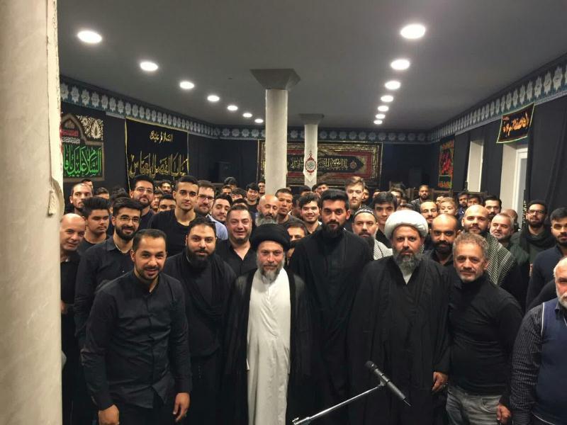 السيد رياض الحكيم يزور عدة دول أروبية ويشارك في المجالس الحسينية ويلقي محاضرات + صور