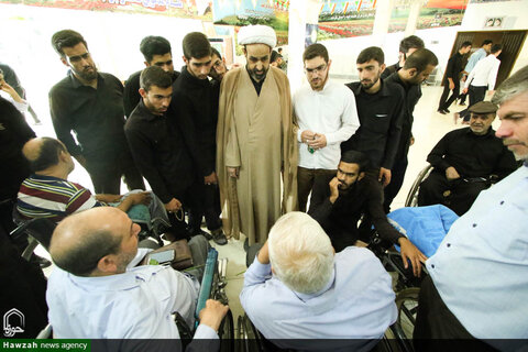دیدار جمعی از طلاب حوزه علمیه اصفهان با جانبازان آسایشگاه شهید مطهری