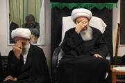 تصاویر/ مراسم عزاداری شهادت امام زین العابدین(ع) در بیوت مراجع