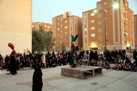 تصاویر/ مراسم تعزیه خوانی در مجتمع گلستان شهرک پردیسان قم