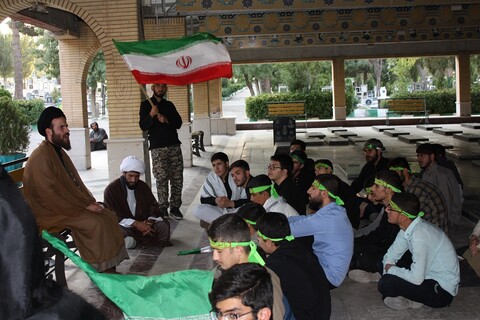 تصاویر/ حضور طلاب مدرسه علمیه حضرت امام(ره) کرمانشاه در مزار شهدای دفاع مقدس