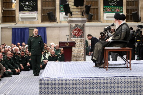 تصاویر/ دیدار هزاران نفر از فرماندهان سپاه پاسداران انقلاب اسلامی با رهبر انقلاب