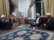 بازدید حجت الاسلام والمسلمین رحیمی صادق از حوزه علمیه بناب+ عکس