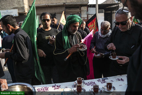 تقرير مصور عن انطلاق مشاية الأربعين الحسيني لأهالي الأهواز نحو كربلاء المقدسة