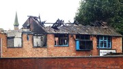 آتش سوزی عمدی در ساختمانی که قرار است در انگلستان به مسجد تبدیل شود + تصاویر