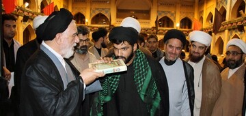 بدرقه مبلغان اعزامی حوزه خراسان به پیاده روی اربعین