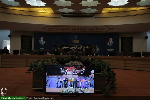 بالصور/ مؤتمر صفحي لرئيس اللجنة المركزية للأربعين الحسيني بقم المقدسة