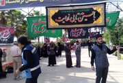 تصاویر/ خدمت رسانی مردم کردستان در موکب «امام خامنه‌ای» به زوار اربعین
