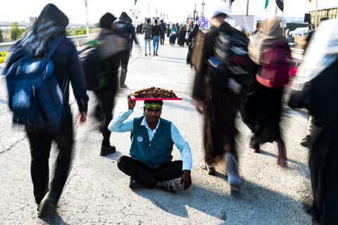 تصاویر/ خروج زائران از پایانه مرزی شلمچه